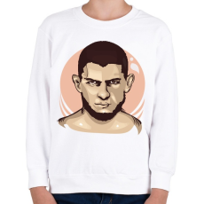 PRINTFASHION Khabib Nurmagomedov - Gyerek pulóver - Fehér