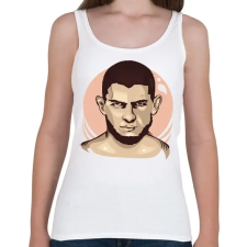 PRINTFASHION Khabib Nurmagomedov - Női atléta - Fehér női trikó