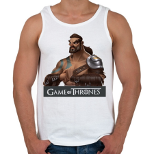PRINTFASHION Khal Drogo - Férfi atléta - Fehér atléta, trikó