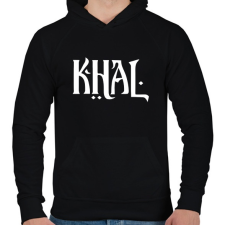 PRINTFASHION KHAL - Férfi kapucnis pulóver - Fekete férfi pulóver, kardigán