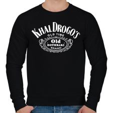 PRINTFASHION KhalDrogo's whiskey - Férfi pulóver - Fekete férfi pulóver, kardigán