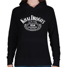 PRINTFASHION KhalDrogo's whiskey - Női kapucnis pulóver - Fekete női pulóver, kardigán