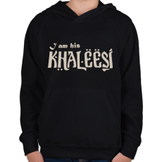 PRINTFASHION Khaleesi páros póló - Gyerek kapucnis pulóver - Fekete