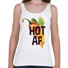 PRINTFASHION Kib*szott csípős paprika - Női atléta - Fehér női trikó