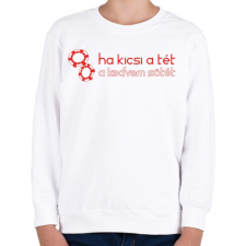 PRINTFASHION kicsi-a-tet-red-white - Gyerek pulóver - Fehér gyerek pulóver, kardigán