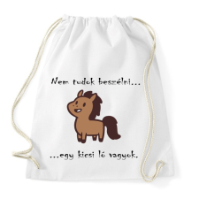 PRINTFASHION Kicsi ló - aki nem beszél  - Sportzsák, Tornazsák - Fehér tornazsák