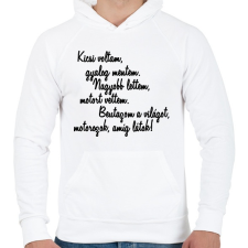 PRINTFASHION KICSI VOLTAM - Férfi kapucnis pulóver - Fehér férfi pulóver, kardigán