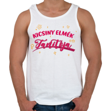 PRINTFASHION Kicsiny elmék tanítója - Férfi atléta - Fehér