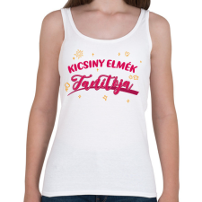 PRINTFASHION Kicsiny elmék tanítója - Női atléta - Fehér női trikó