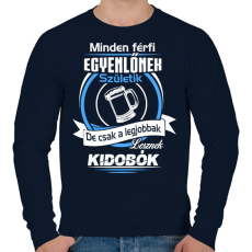 PRINTFASHION Kidobó - Férfi pulóver - Sötétkék