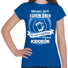 PRINTFASHION Kidobó - Női póló - Királykék
