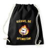 PRINTFASHION Kiégve, de optimistán - Sportzsák, Tornazsák - Fekete