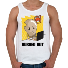 PRINTFASHION Kiégve... - Férfi atléta - Fehér atléta, trikó