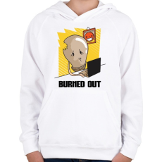 PRINTFASHION Kiégve... - Gyerek kapucnis pulóver - Fehér