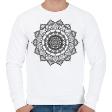 PRINTFASHION Kifesthető mandala minta2. - Férfi pulóver - Fehér