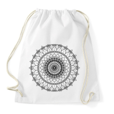 PRINTFASHION Kifesthető mandala minta3. - Sportzsák, Tornazsák - Fehér tornazsák