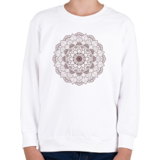 PRINTFASHION Kifesthető mandala minta6. - Gyerek pulóver - Fehér