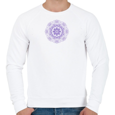 PRINTFASHION Kifesthető mandala minta8. - Férfi pulóver - Fehér