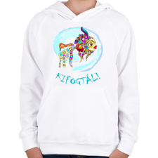 PRINTFASHION Kifogtál - Gyerek kapucnis pulóver - Fehér gyerek pulóver, kardigán