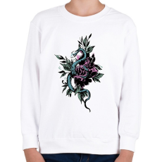 PRINTFASHION kígyó - Gyerek pulóver - Fehér