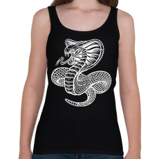 PRINTFASHION Kígyó  - Női atléta - Fekete