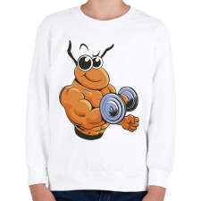PRINTFASHION Kigyúrt hangya - Gyerek pulóver - Fehér gyerek pulóver, kardigán