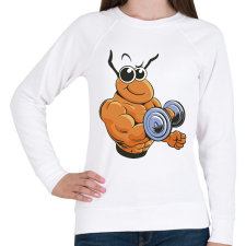 PRINTFASHION Kigyúrt hangya - Női pulóver - Fehér női pulóver, kardigán