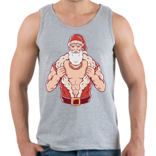 PRINTFASHION Kigyúrt télapó - Férfi atléta - Sport szürke atléta, trikó