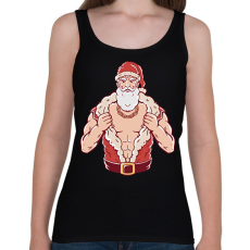 PRINTFASHION Kigyúrt télapó - Női atléta - Fekete