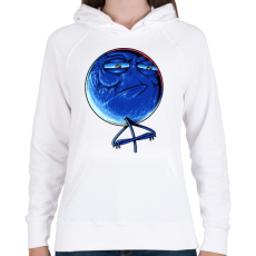 PRINTFASHION Kihívás elfogadva - Női kapucnis pulóver - Fehér