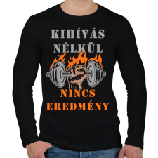 PRINTFASHION Kihívás -> Eredmény - Férfi hosszú ujjú póló - Fekete férfi póló