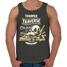 PRINTFASHION Kiinduló pont - Férfi atléta - Sötétszürke