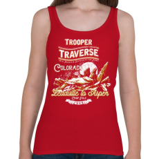 PRINTFASHION Kiinduló pont - Női atléta - Cseresznyepiros