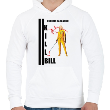 PRINTFASHION KILL BILL - Férfi kapucnis pulóver - Fehér férfi pulóver, kardigán