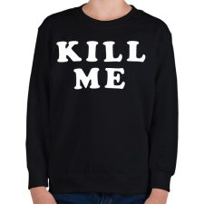 PRINTFASHION Kill me - Gyerek pulóver - Fekete gyerek pulóver, kardigán