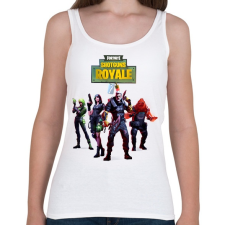 PRINTFASHION Killer squad Fortnite - Női atléta - Fehér női trikó