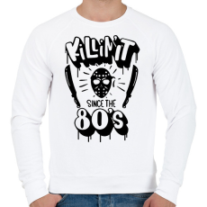 PRINTFASHION Killin' it since the 80's - Férfi pulóver - Fehér