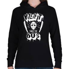 PRINTFASHION Killin' it since the 80's - Női kapucnis pulóver - Fekete
