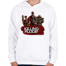 PRINTFASHION Killing Floor 3 - Gyerek kapucnis pulóver - Fehér gyerek pulóver, kardigán
