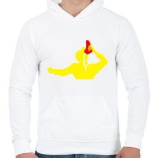PRINTFASHION Kimi R. - Férfi kapucnis pulóver - Fehér