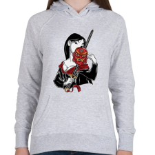 PRINTFASHION Kínai hercegnő - Női kapucnis pulóver - Sport szürke női pulóver, kardigán