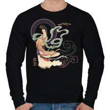 PRINTFASHION Kínai hölgy - Férfi pulóver - Fekete férfi pulóver, kardigán