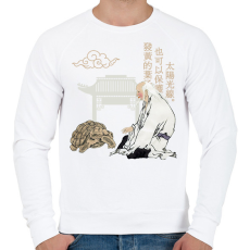 PRINTFASHION Kínai közmondás - Férfi pulóver - Fehér