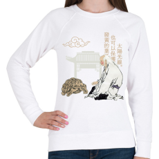 PRINTFASHION Kínai közmondás - Női pulóver - Fehér