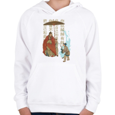 PRINTFASHION Kínai kultúra - Gyerek kapucnis pulóver - Fehér gyerek pulóver, kardigán