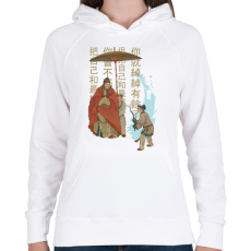PRINTFASHION Kínai kultúra - Női kapucnis pulóver - Fehér