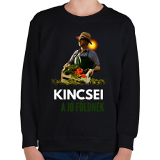 PRINTFASHION KINCSEI A JÓ FÖLDNEK - Gyerek pulóver - Fekete