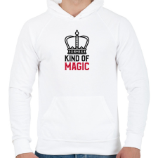 PRINTFASHION KIND OF MAGIC - Férfi kapucnis pulóver - Fehér férfi pulóver, kardigán