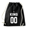 PRINTFASHION KING 00 - Sportzsák, Tornazsák - Fekete