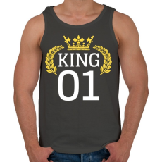 PRINTFASHION KING 01 - Férfi atléta - Sötétszürke